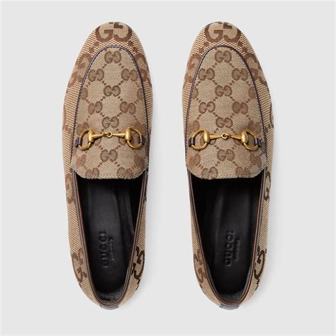 gucci jordaan gg canvas loafer|gucci jordaan loafers sale.